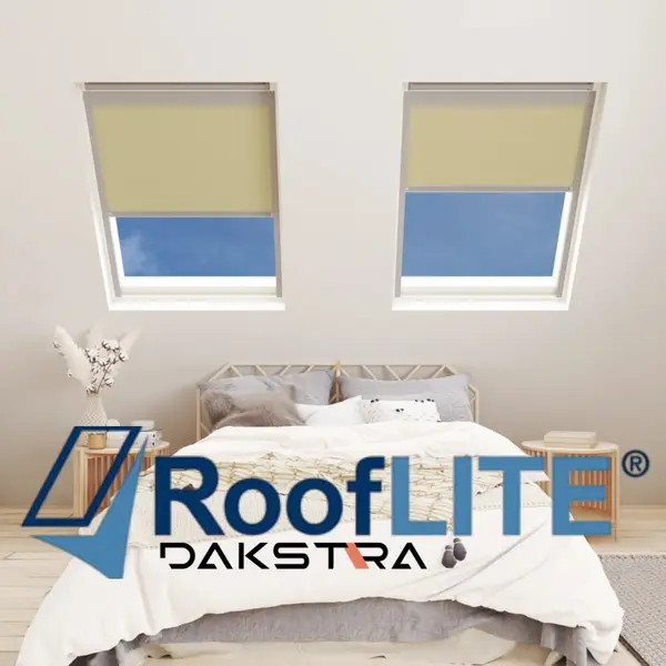 Rooflite Blinds in an attic bedroom