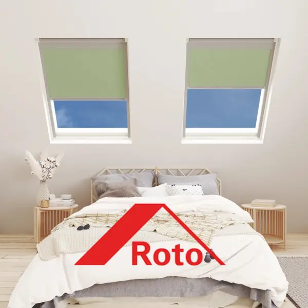 Roto Blinds in an attic bedroom